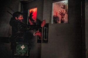 Resident Evil filminden bir sahne