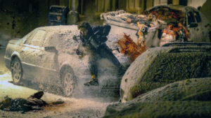 Resident Evil filminden bir sahne
