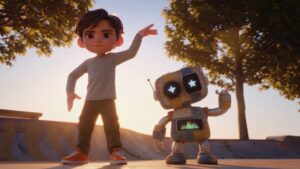 Robu 404 filminden bir sahne