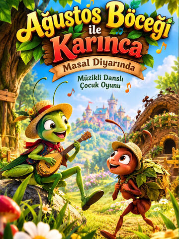 Ağustos Böceği ile Karınca Masal Diyarında afişi