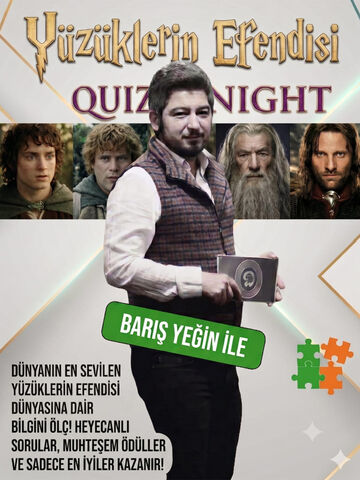 Yüzüklerin Efendisi Quiz Night afişi