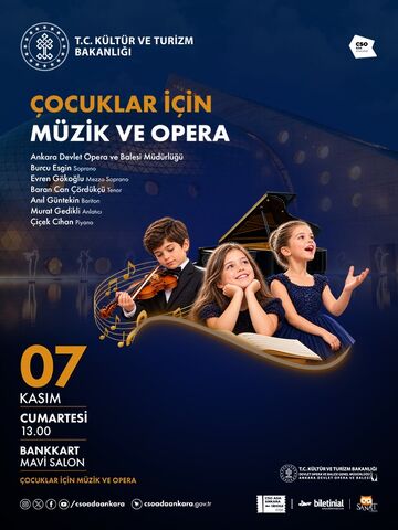 Çocuklar için Müzik ve Opera – Ankara DOB afişi