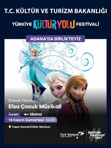 Elsa Çocuk Müzikali Adana KYF afişi