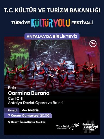 Carmina Burana – Antalya DOB – Antalya Kültür Yolu Festivali afişi