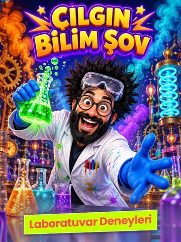 Deney Abi ile Eğlenceli Bilim afişi