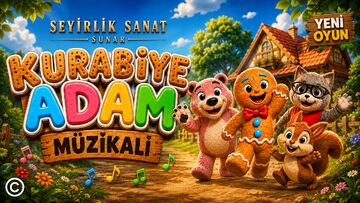 Kurabiye Adam Müzikali afişi