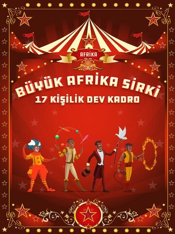 Büyük Afrika Sirki afişi