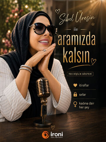 Sibel Üresin’le “Aramızda Kalsın” afişi