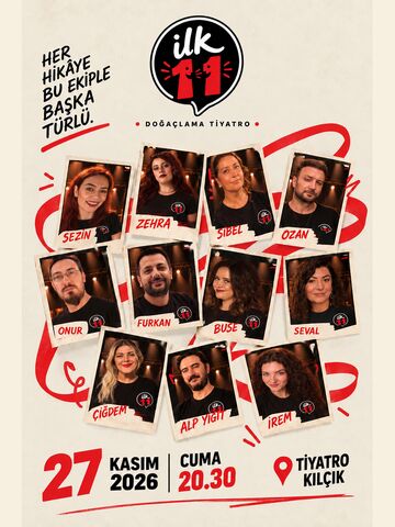 İlk 11 Doğaçlama Tiyatro afişi