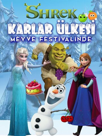 Shrek Karlar Ülkesi Meyve Festivalinde afişi