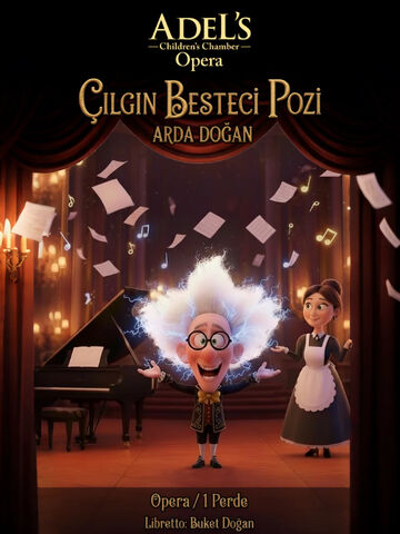Çılgın Besteci Pozi Çocuk ve Aile Operası afişi